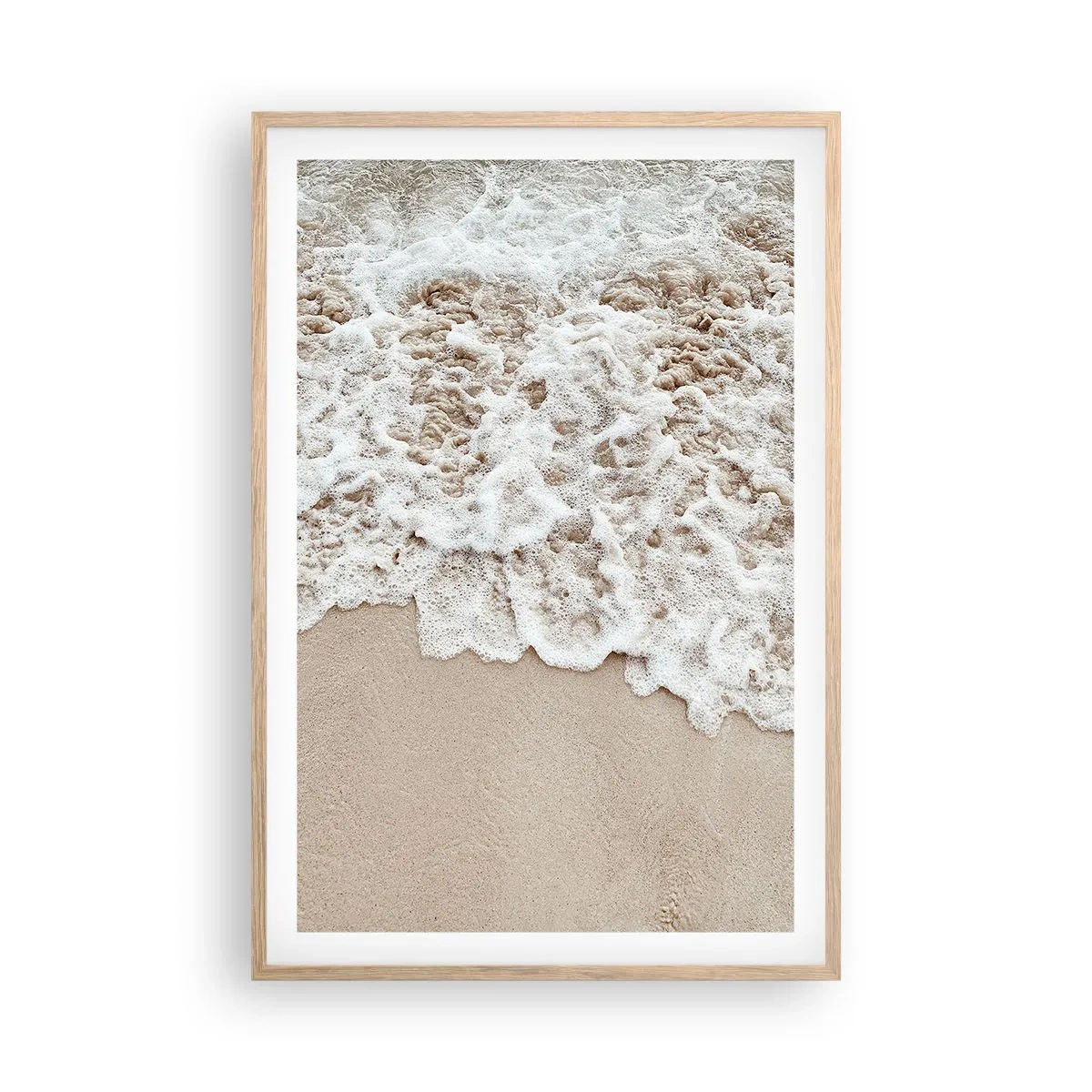 Póster en marco roble claro - Enseguida volvemos - 61x91 cm