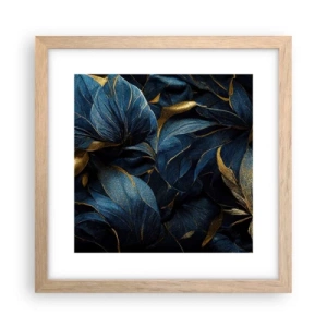 Póster en marco roble claro - Forradas de oro - 30x30 cm