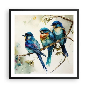 Póster en marco negro - ¿Ofendido? - 60x60 cm