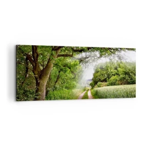 Cuadro sobre lienzo - Impresión de Imagen - Ensueño - 100x40 cm