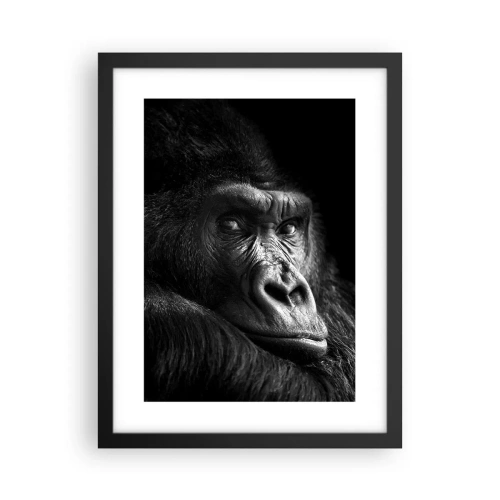 Póster en marco negro - ¿Y qué estás mirando? - 30x40 cm