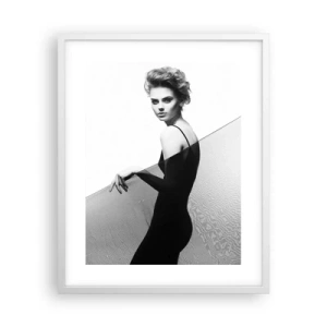 Póster en marco blanco - Mirada magnética - 40x50 cm