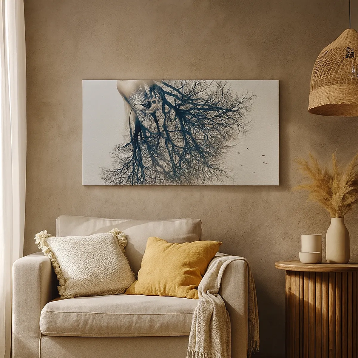 Cuadro sobre lienzo - Impresión de Imagen - Escuchando el susurro de un árbol - 30x30 cm