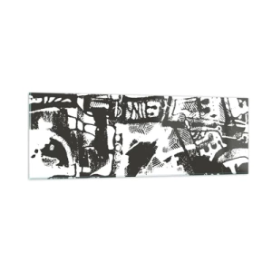 Cuadro sobre vidrio - Impresiones sobre Vidrio - ¿Orden o caos? - 90x30 cm