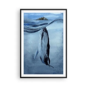 Póster en marco negro - Dos mundos del norte - 61x91 cm