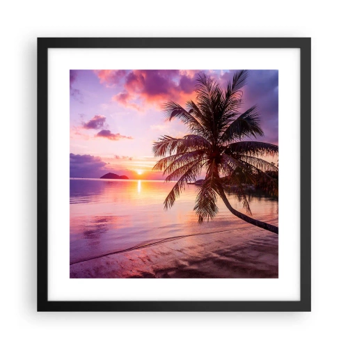 Póster en marco negro - Hermosura hasta el horizonte - 40x40 cm