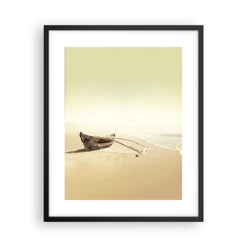 Póster en marco negro - Un recuerdo de los mares del sur - 40x50 cm