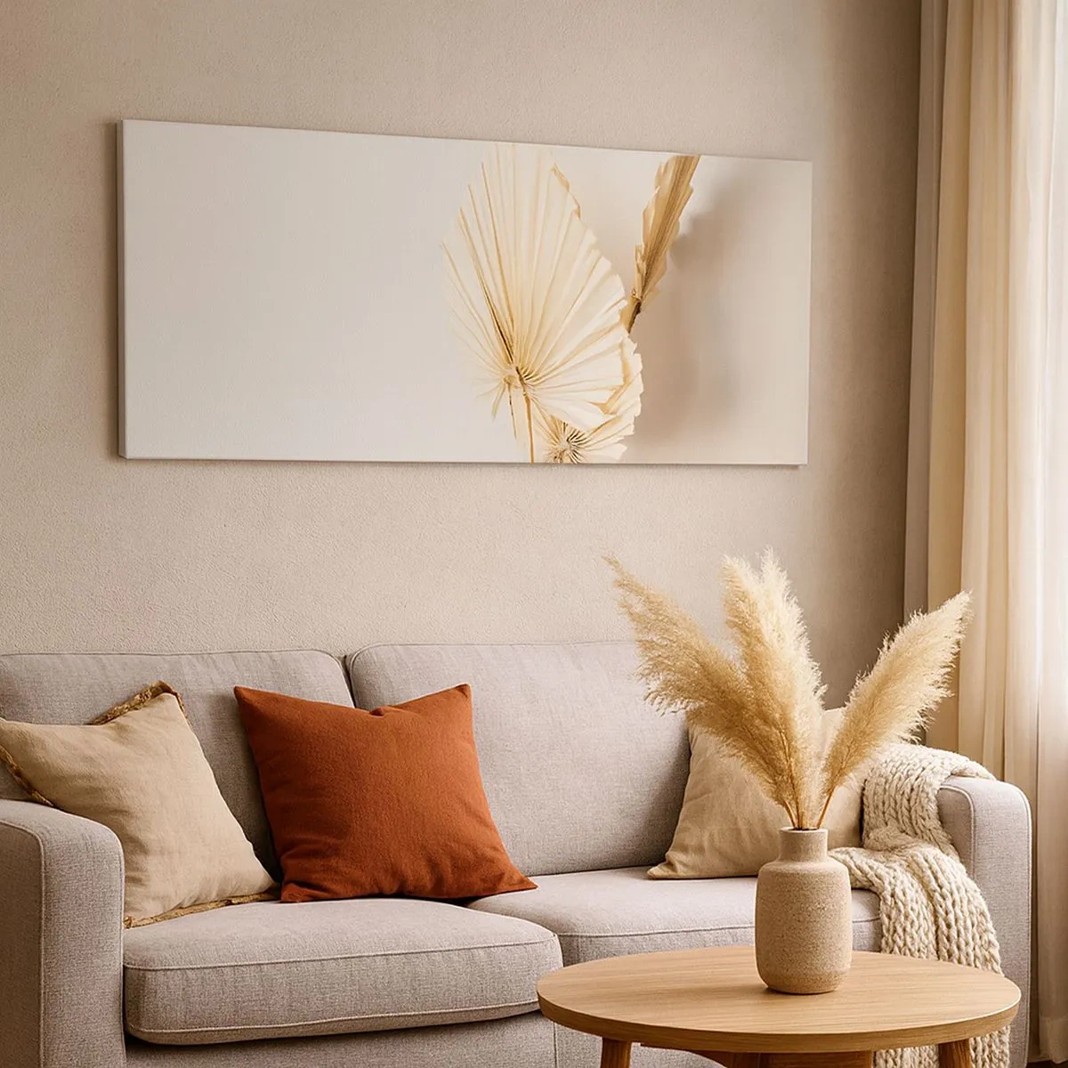 Cuadro sobre lienzo - Impresión de Imagen - Armonía y consuelo - 100x40 cm