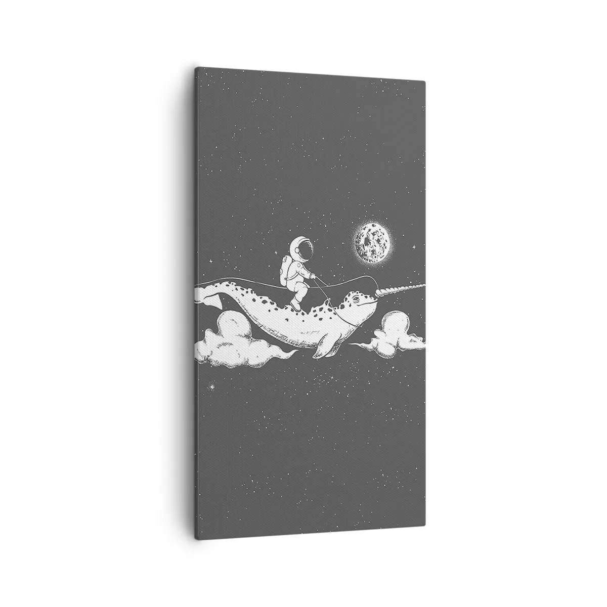 Cuadro sobre lienzo - Impresión de Imagen - Jinete espacial - 55x100 cm
