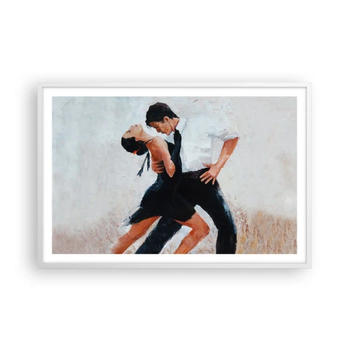 Póster en marco blanco - El tango de mis sueños - 91x61 cm