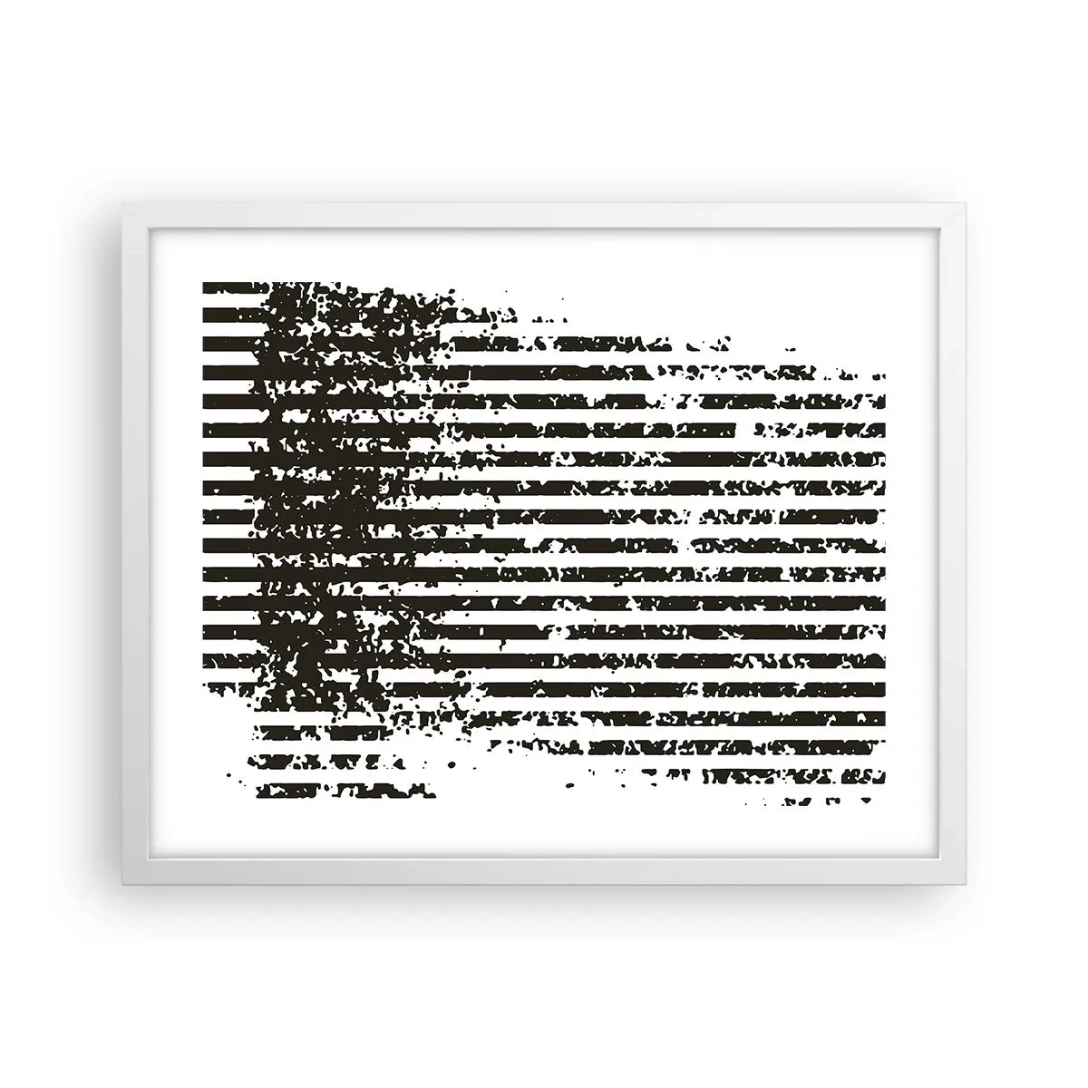 Póster en marco blanco - Ritmo y ruido - 50x40 cm
