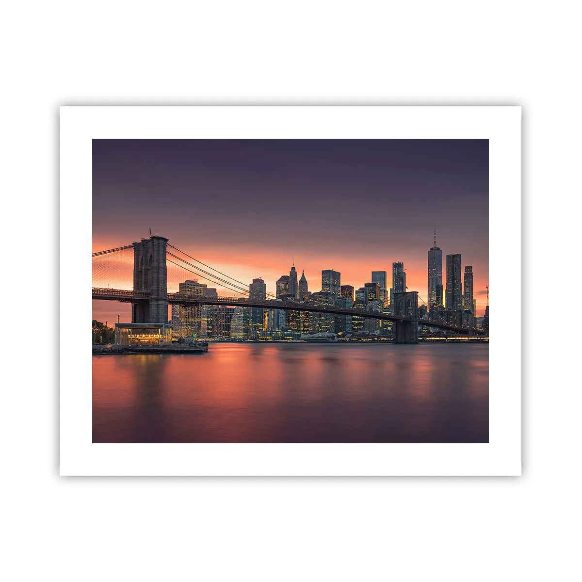 Póster - Ahogado en el silencio lila - 50x40 cm