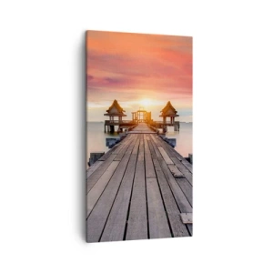 Cuadro sobre lienzo - Impresión de Imagen - De este a oeste - 45x80 cm