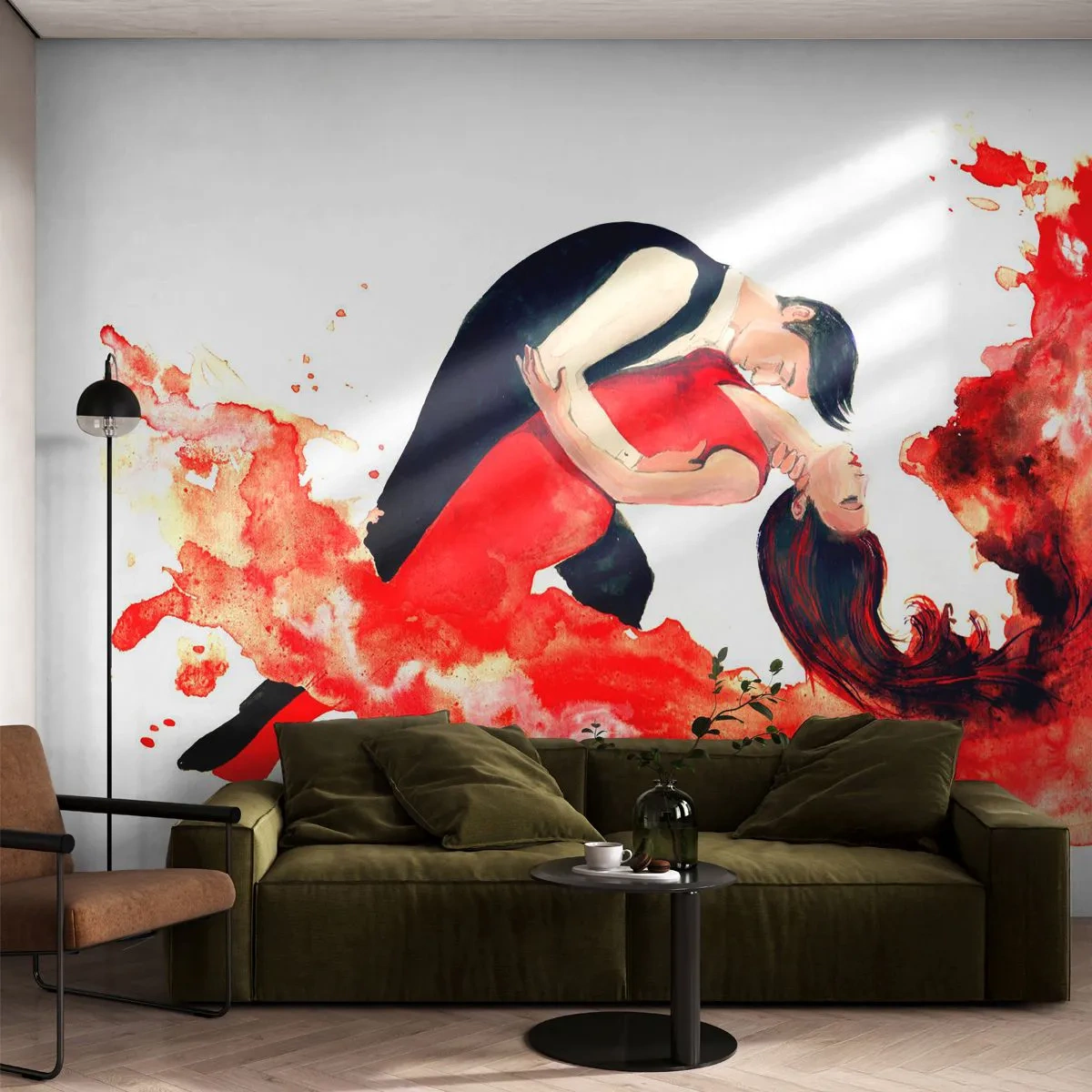 Fotomural Standard Eco - El tango: una ola sensual - Bailar, Música, bailarines - 200x140 cm