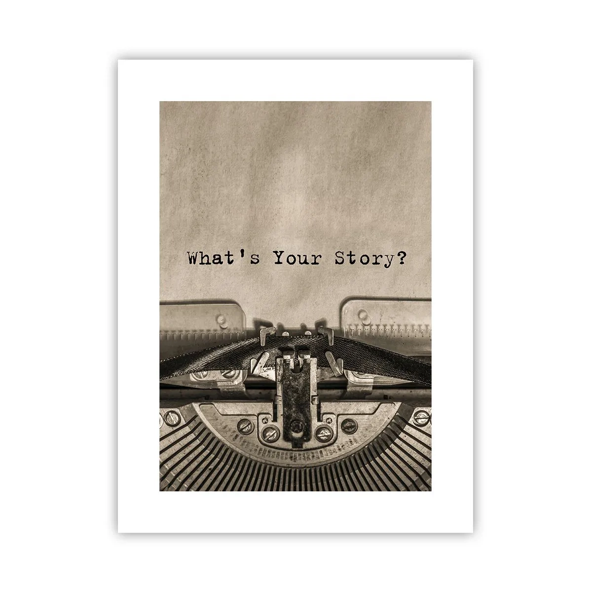 Póster - Solo espero una respuesta - 30x40 cm