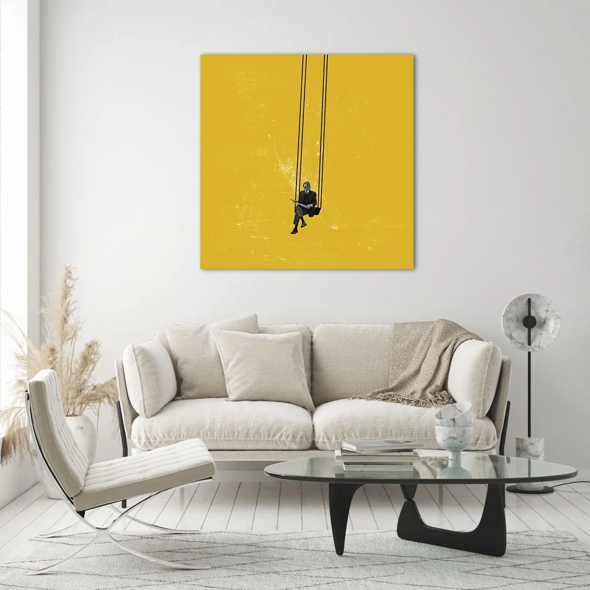 Cuadro sobre vidrio - Impresiones sobre Vidrio - Un día como cualquier otro - 70x70 cm