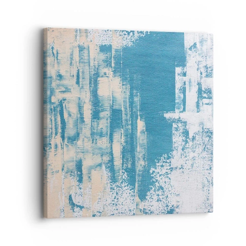 Cuadro sobre lienzo - Impresión de Imagen - A través de un carámbano - 30x30 cm