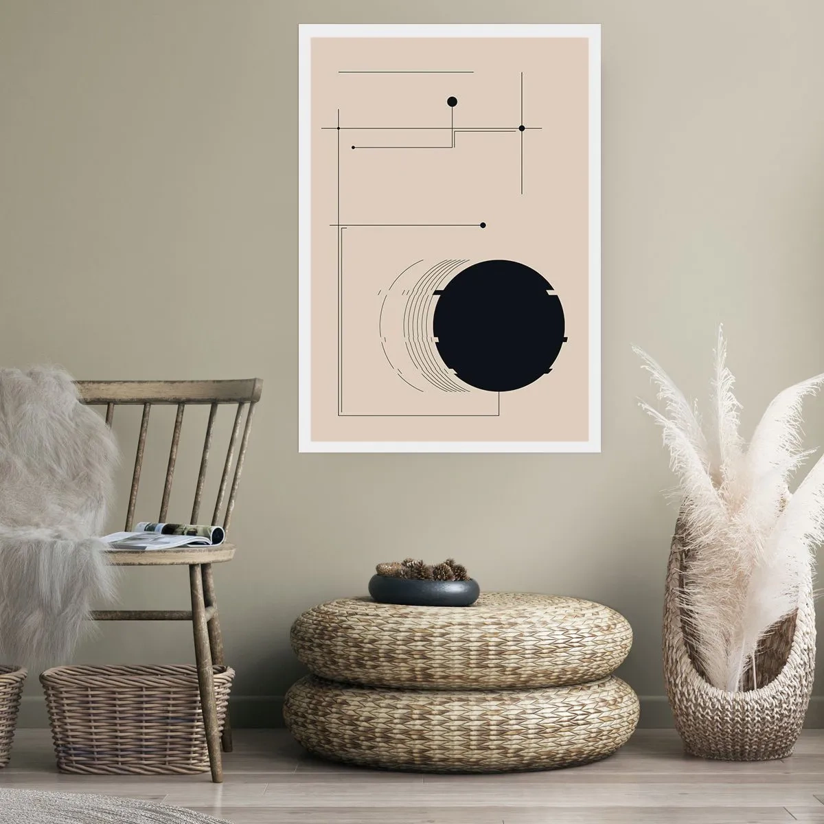 Póster - Composición elástica y dinámica - 61x91 cm