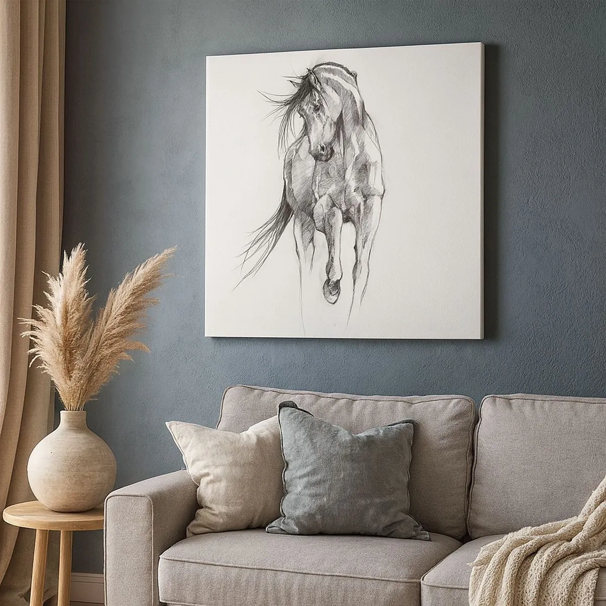 Cuadro sobre lienzo - Impresión de Imagen - En un elegante trote - 30x30 cm