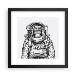 Póster en marco negro - Evolución alternativa - 30x30 cm