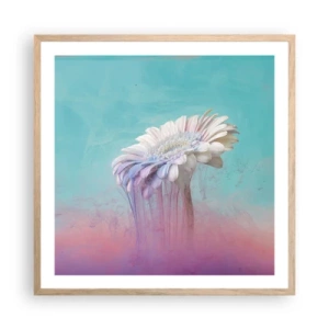 Póster en marco roble claro - El inframundo de las flores - 60x60 cm