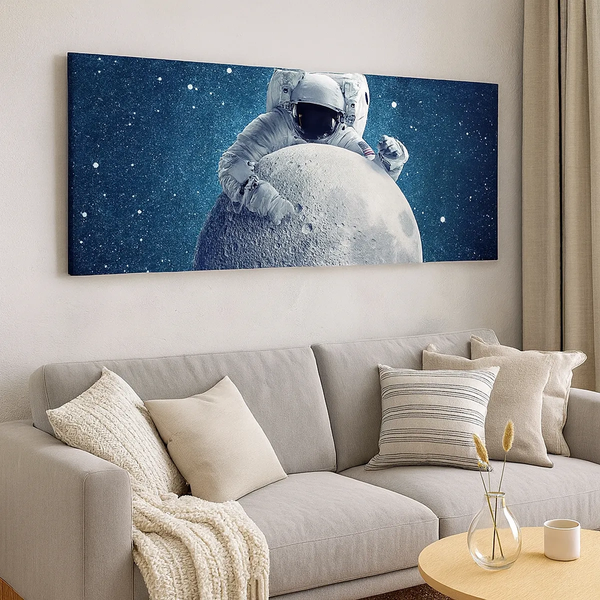 Cuadro sobre lienzo - Impresión de Imagen - Bromista espacial - 30x30 cm