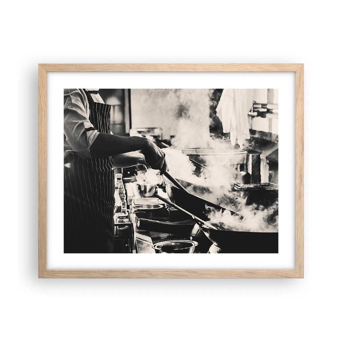 Póster en marco roble claro - Alquimia de sabores - 50x40 cm