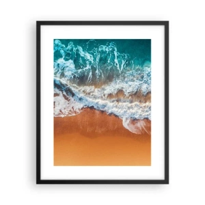 Póster en marco negro - Siempre a la par - 40x50 cm