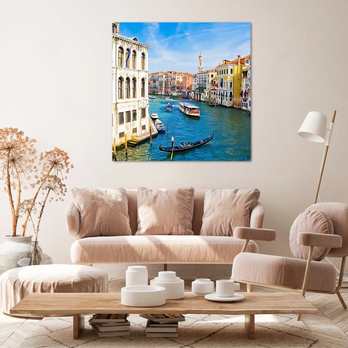 Cuadro sobre lienzo - Impresión de Imagen - Tráfico único en el mundo - 70x70 cm