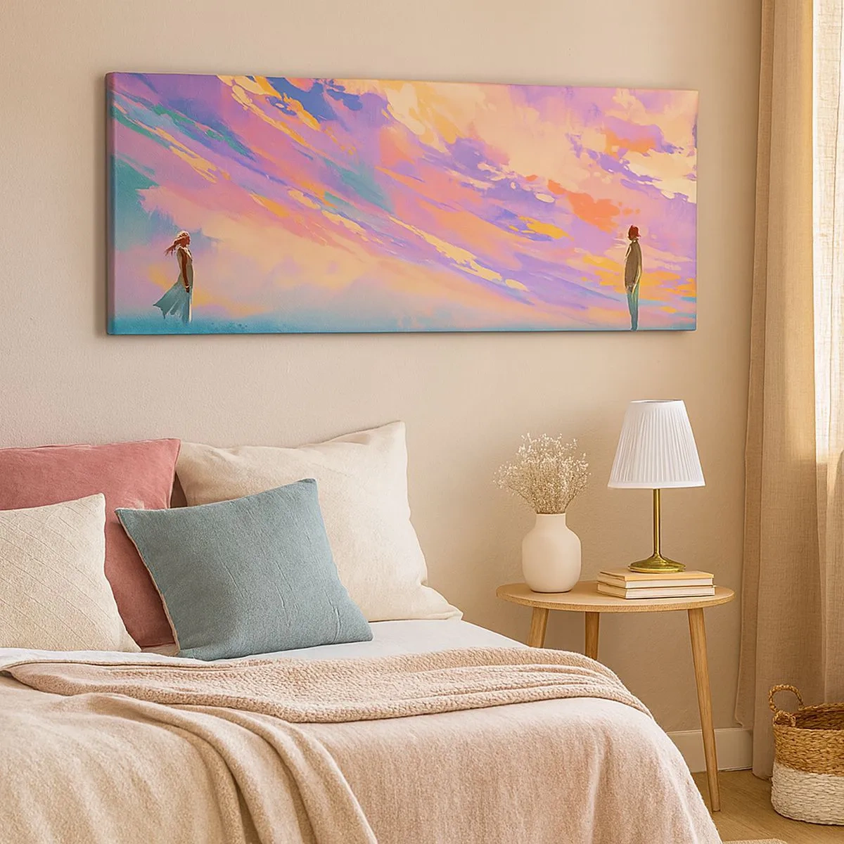 Cuadro sobre lienzo - Impresión de Imagen - Fuerza de atracción - 100x40 cm