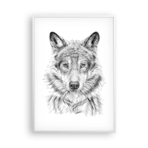 Póster en marco blanco - Un líder nato - 70x100 cm