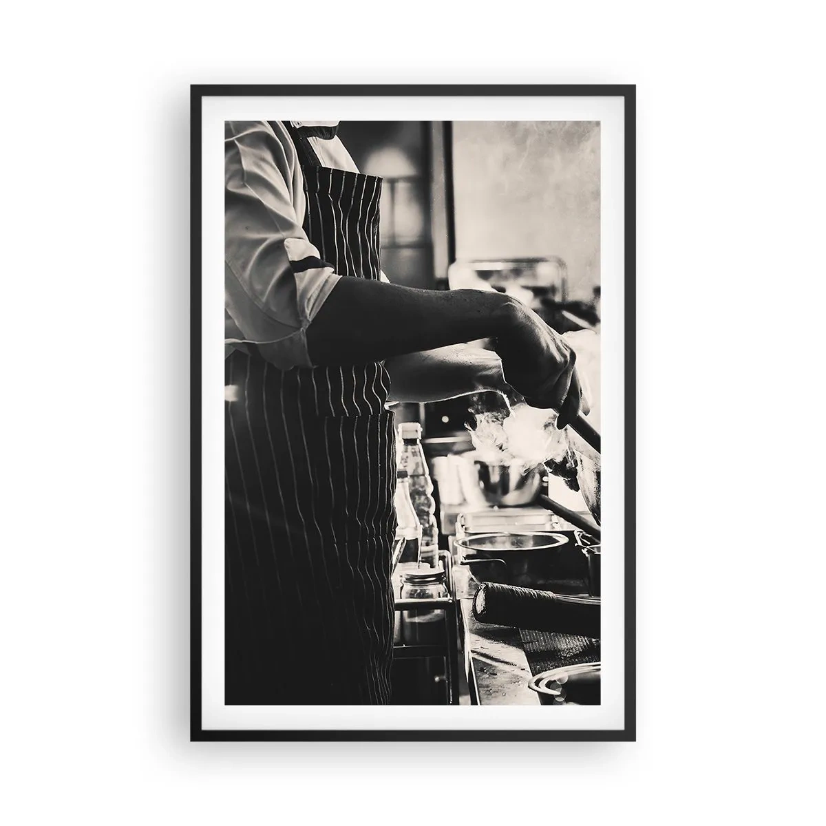 Póster en marco negro - Alquimia de sabores - 61x91 cm