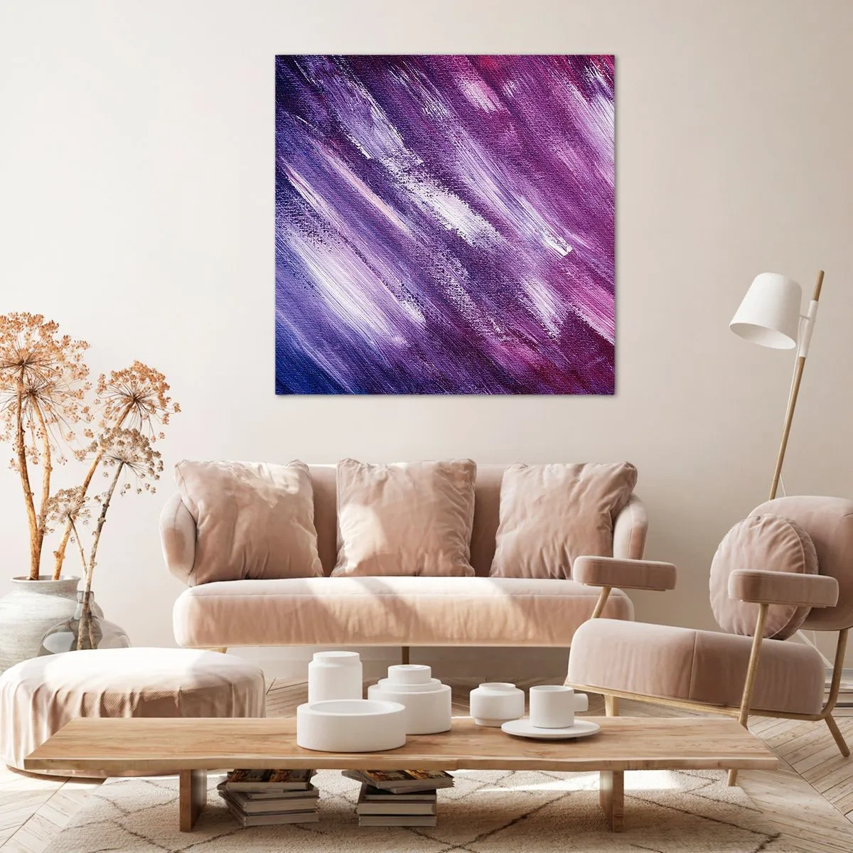 Cuadro sobre lienzo - Impresión de Imagen - Cuando sopla el viento del sol - 40x40 cm