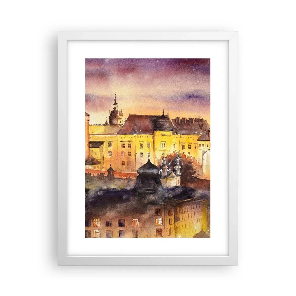 Póster en marco blanco - Una historia y un cuento - 30x40 cm