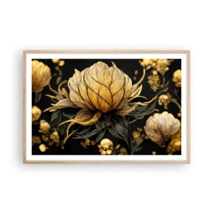 Póster en marco roble claro - Sutil fragilidad - 91x61 cm