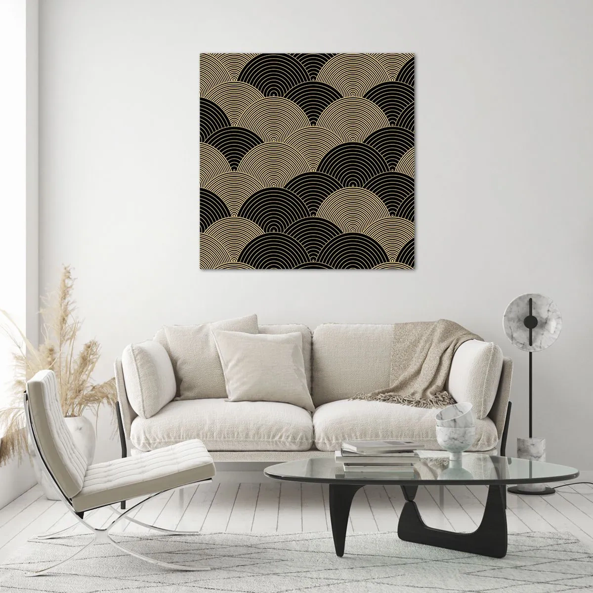 Cuadro sobre vidrio - Impresiones sobre Vidrio - Multiplicación de la unidad - 50x50 cm