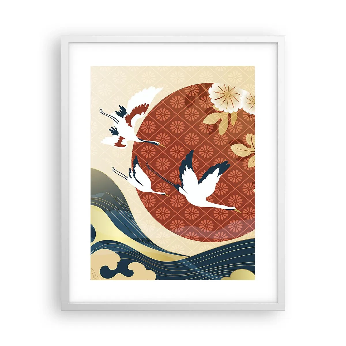 Póster en marco blanco - Un cuento de hadas japonés - 40x50 cm