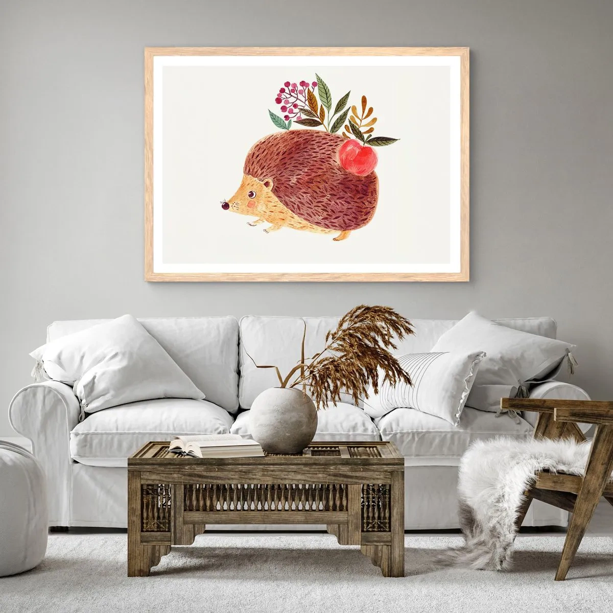 Póster en marco roble claro - Y ya te gusto - 40x30 cm