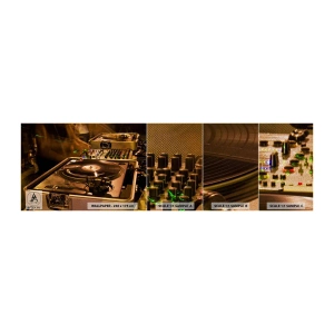 Muestra de fotomural Premium Sand - ¿Puedes sentir el poder? - Música, DJ, Vinilo - 100x30 cm