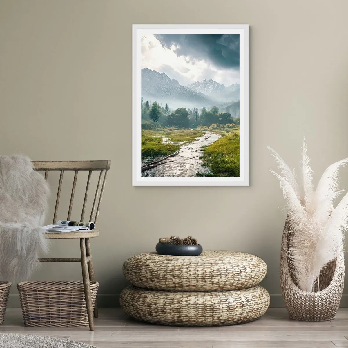 Póster en marco blanco - De ida y vuelta - 70x100 cm