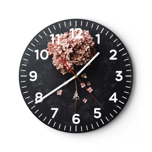 Reloj de pared - Reloj de vidrio - Un signo verdaderamente romántico - 40x40 cm