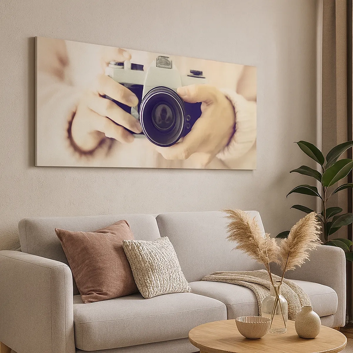 Cuadro sobre lienzo - Impresión de Imagen - Una visión diferente - 30x30 cm