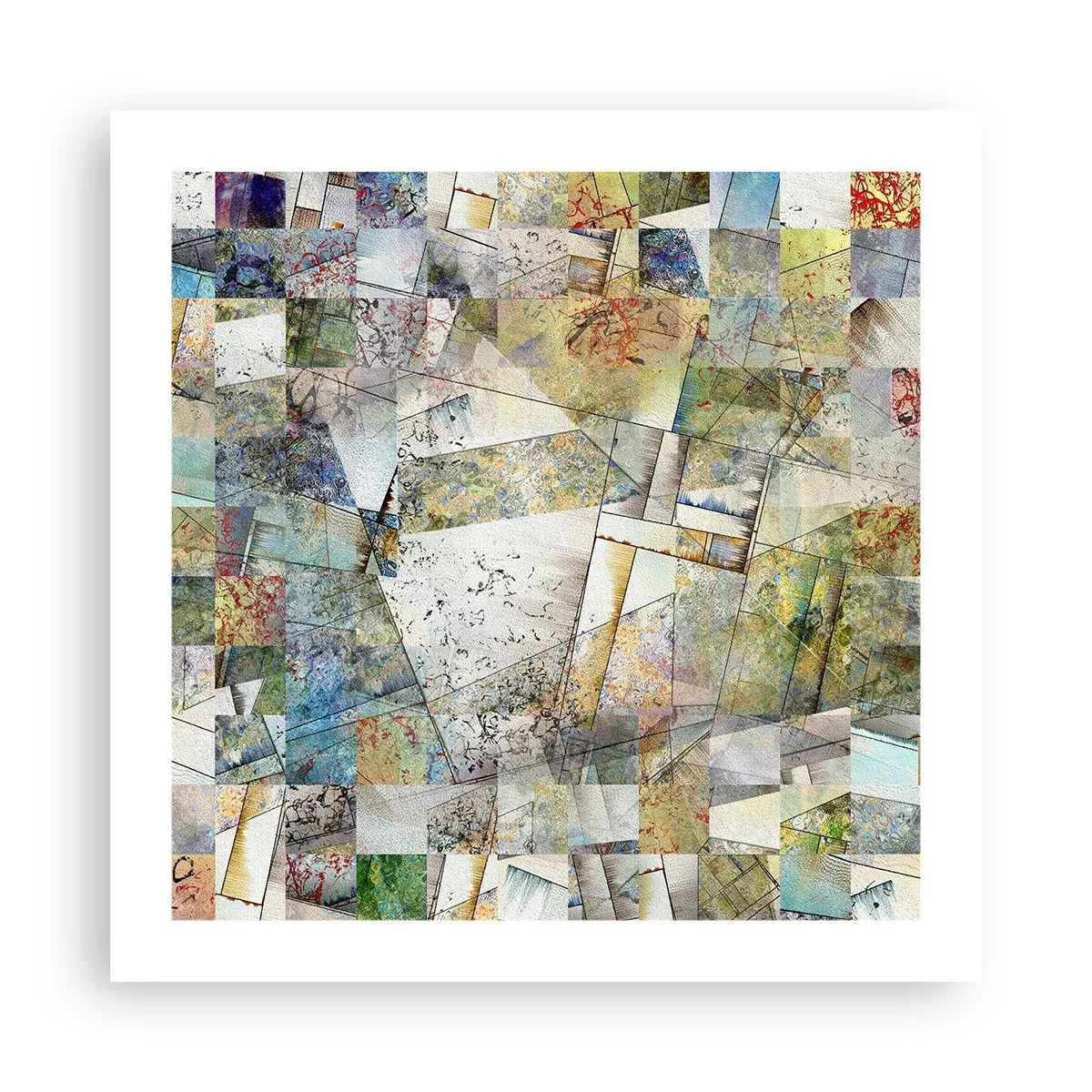 Póster - Remodelación geométrica - 50x50 cm