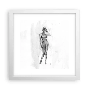 Póster en marco blanco - Un estudio sobre el ideal de feminidad - 30x30 cm