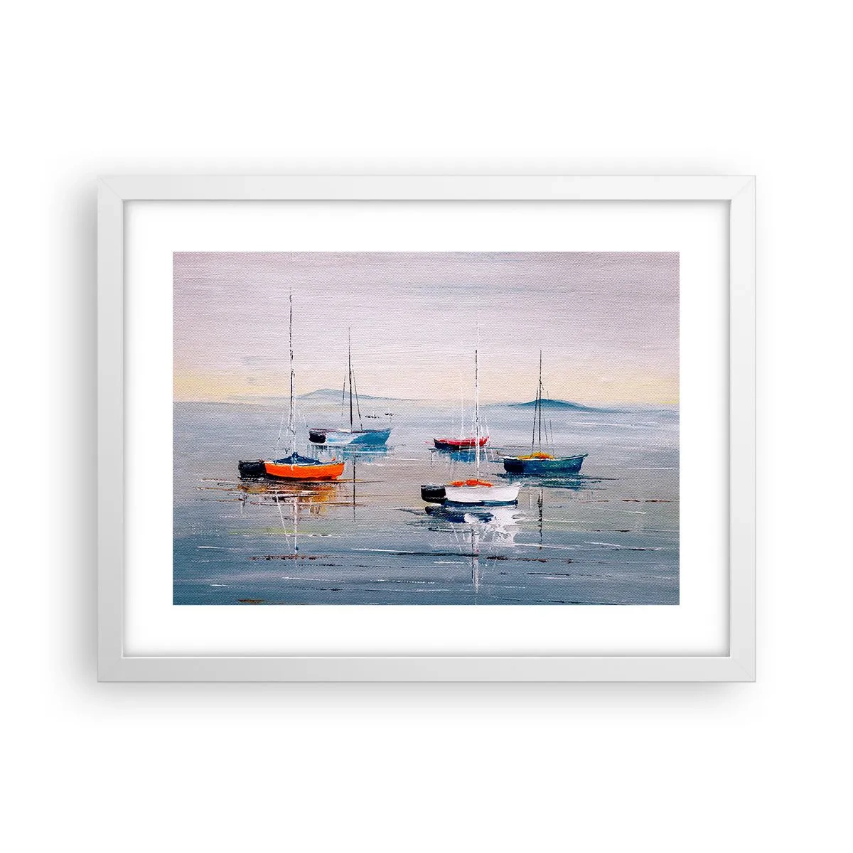 Póster en marco blanco - Un más que merecido descanso - 40x30 cm