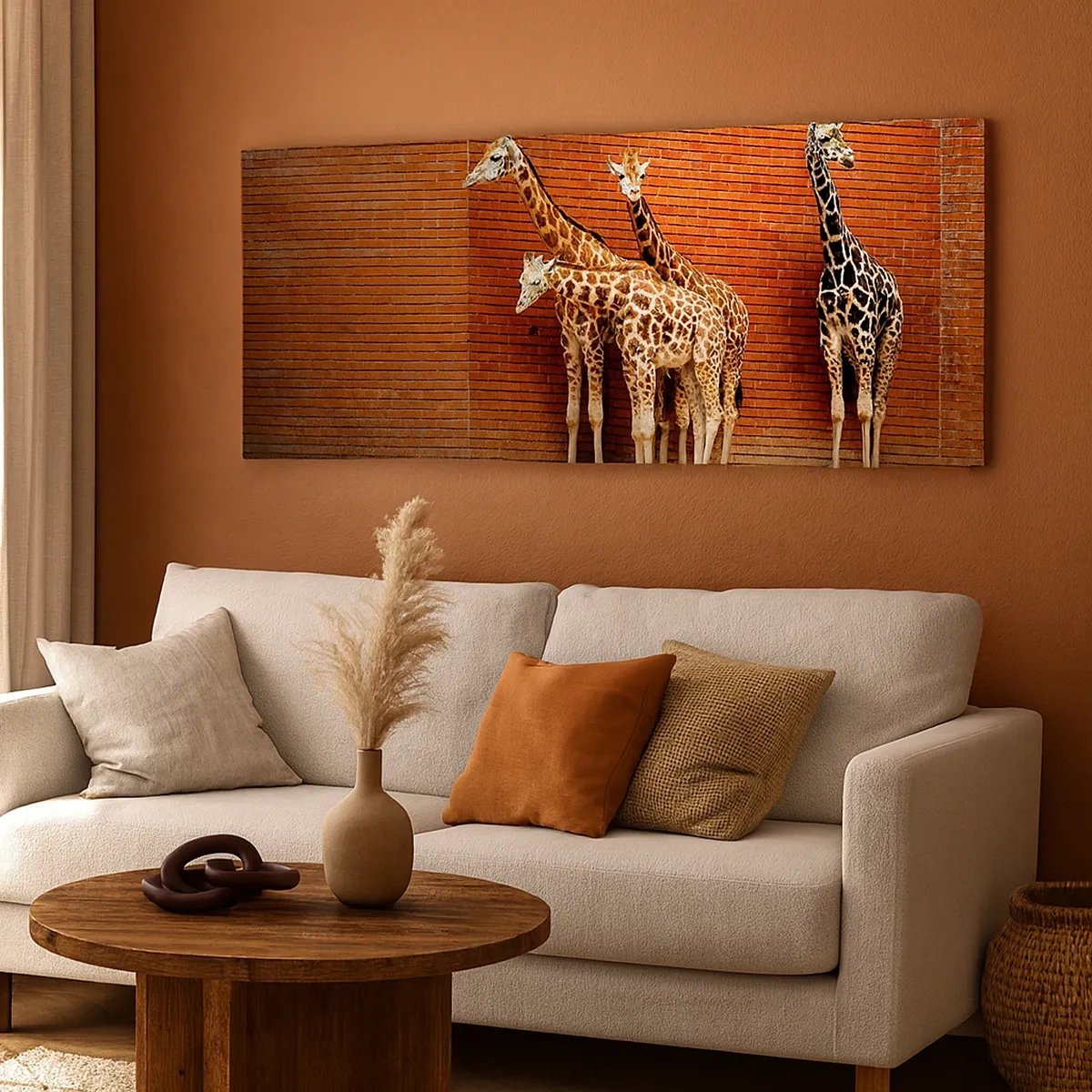 Cuadro sobre lienzo - Impresión de Imagen - ¿Ves alguna acacia? - 30x30 cm