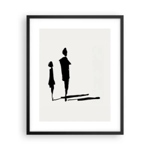 Póster en marco negro - ¿Seguro que juntos? - 40x50 cm