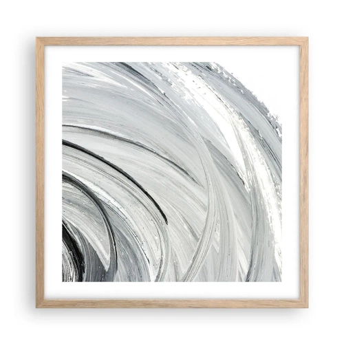 Póster en marco roble claro - Composición orbital - 50x50 cm