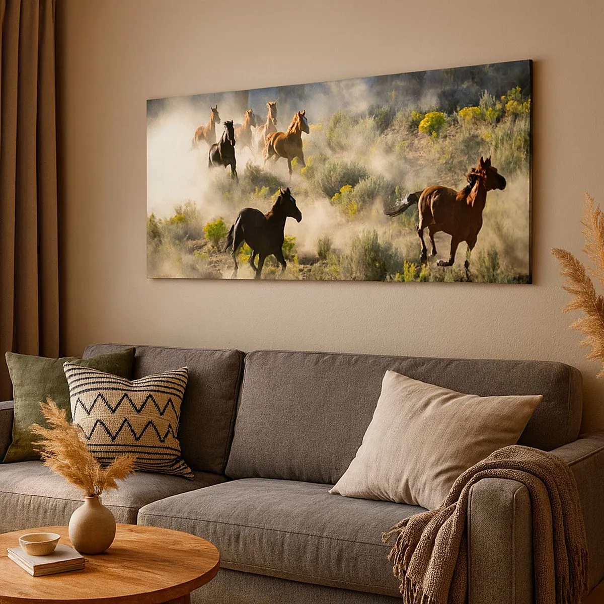 Cuadro sobre lienzo - Impresión de Imagen - Rivalidad: ¿libertad o fuerza? - 100x40 cm