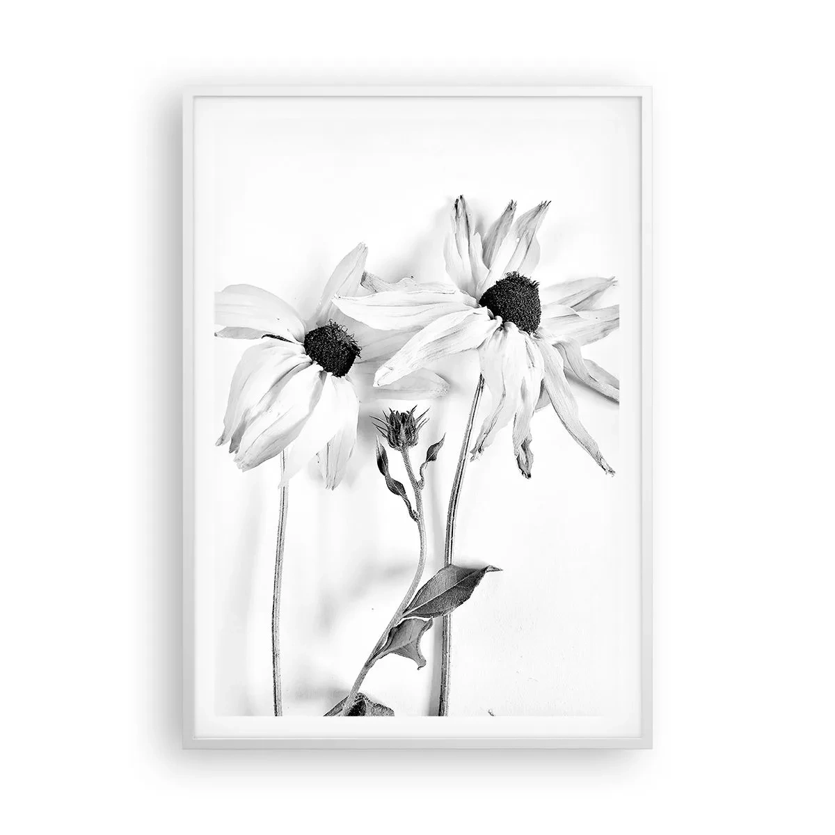 Póster en marco blanco - Nadie quiere estar solo - 70x100 cm